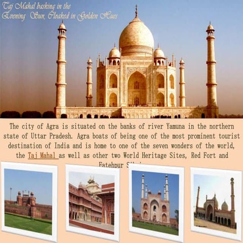 Taj mahal agra ppt