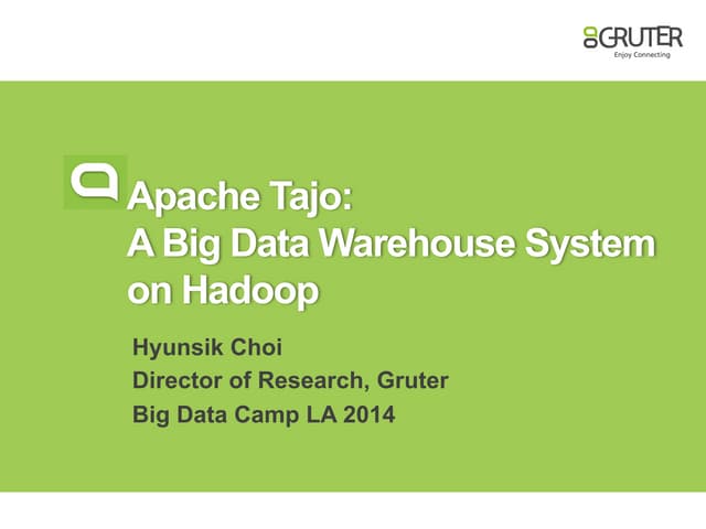 Tajolabigdatacamp2014 140618135810-phpapp01 hyunsik-choi