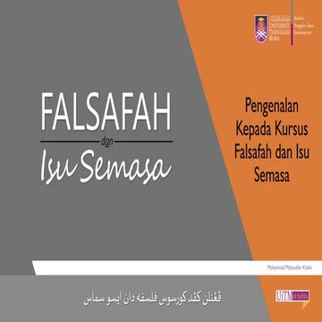 Pengenalan Kursus CTU552 Falsafah dan Isu Semasa
