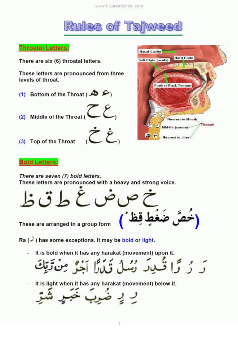Tajweed Rules