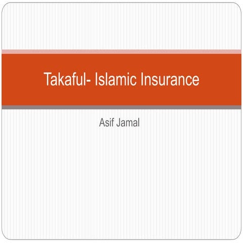 Takaful  islamic insurance