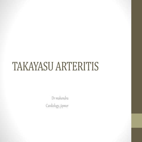 Takayashu arteritis