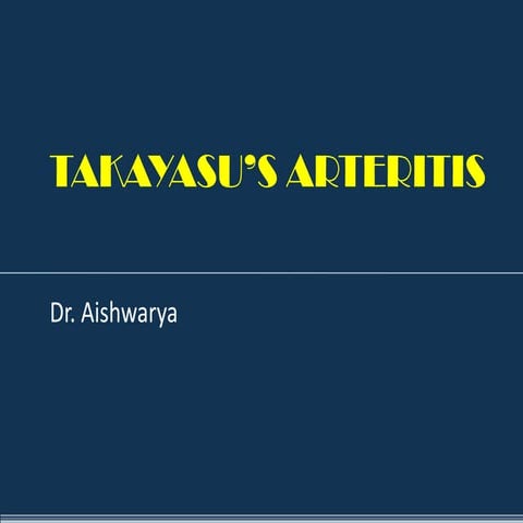 Takayasu arteritis