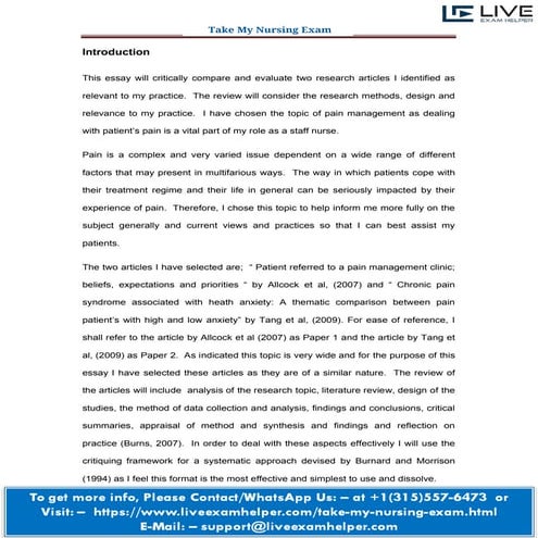 Take My Nursing Exam