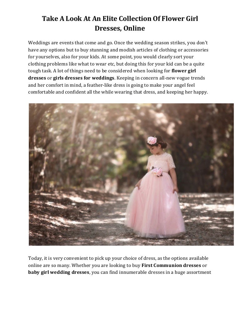 looking for flower girl dresses