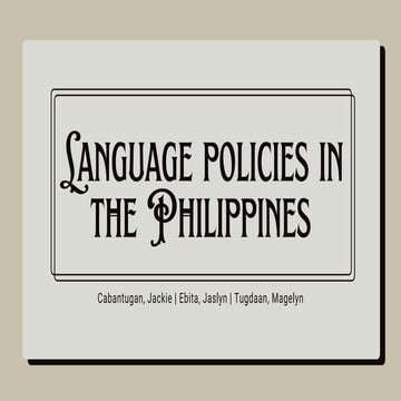 MC ELT 2 MULTILINGUALISM (Language, Program and Policies for ...