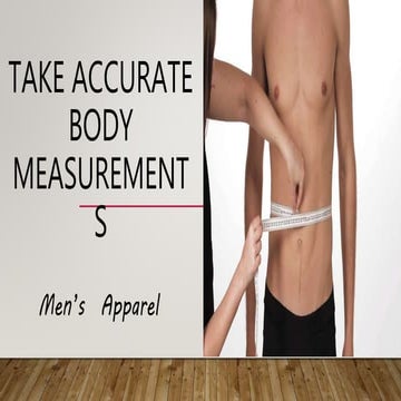Take body measurements (men's apparel)