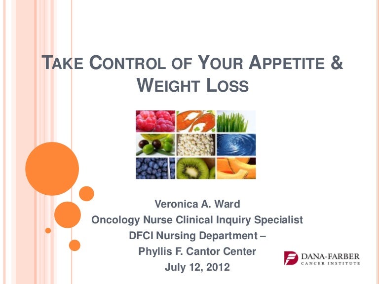 How to Control of Your Appetite and Weight Loss