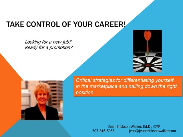 Take control of your career!