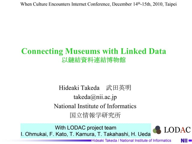 Connecting Museums with Linked Data