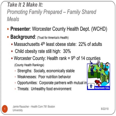 Take It 2 Make It:  A public health campaign to address child obesity