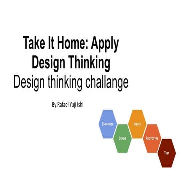 Take it home - Designthinking Online Course