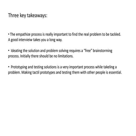 Take it home   applying design thinking