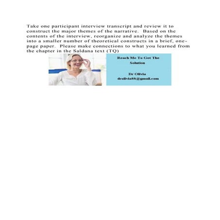 Take one participant interview transcript and review it to construct.docx