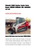 Takeuchi tb153 fr compact excavator service repair factory manual ins…