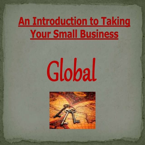 Take Your Small Business Global