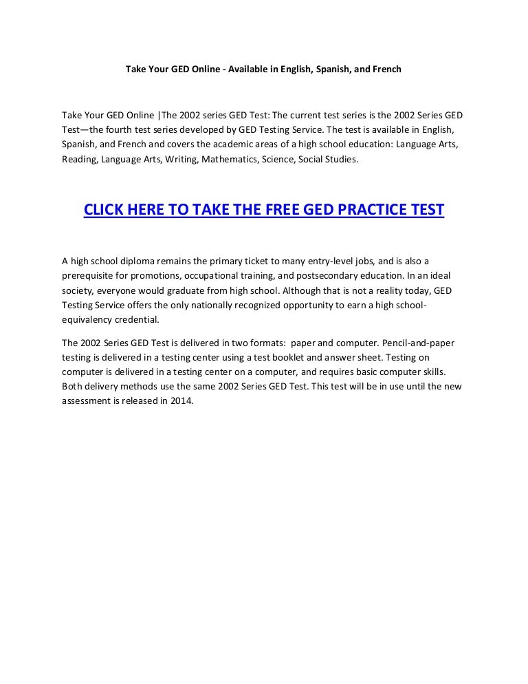 Get Your Ged Online >> Take Your Ged Online Get Your Ged Online >> Take Your Ged Online
