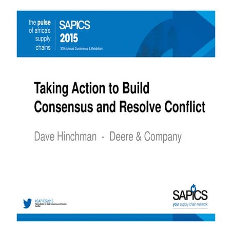 Taking action to build consensus and resolve conflict | PDF