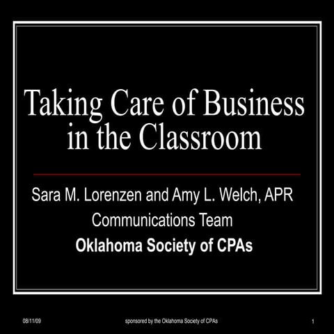 Taking Care Of Business In The Classroom 09