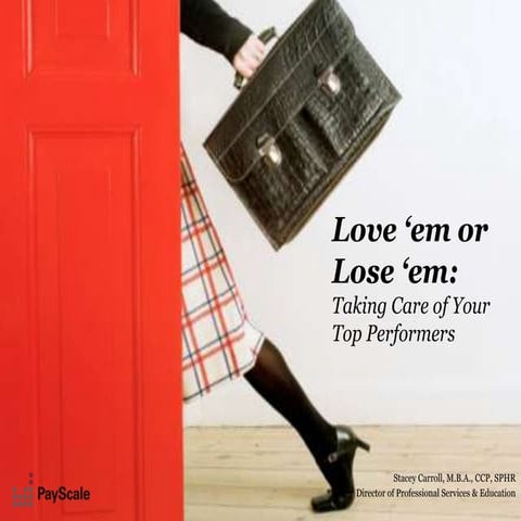 Love 'em or Lose 'em: Taking Care of Your Top Performers