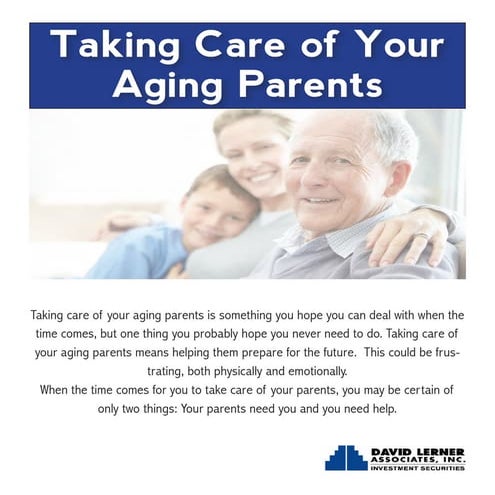 Taking Care of Aging Parents