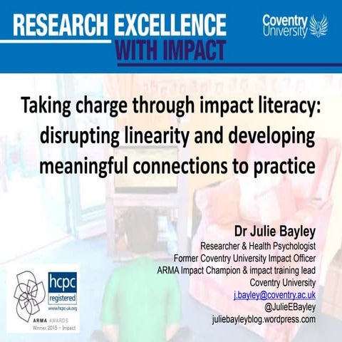 Taking charge through impact literacy: disrupting linearity and developing me...