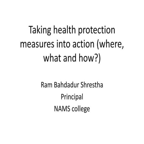 Comprehensive Strategies for Health Protection: Where, What, and How to ...