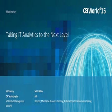 Taking IT Analytics to the Next Level