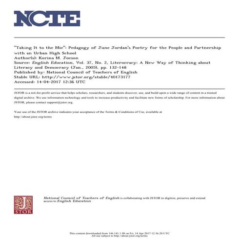 Taking it to the mic