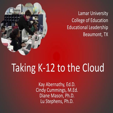 Taking k 12 to the cloud