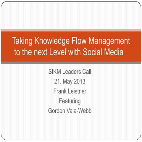 Taking KFM to the Next Level - Frank Leistner