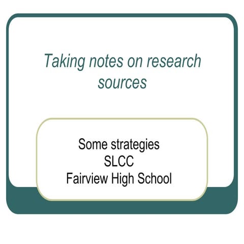 Taking notes on_research_sources