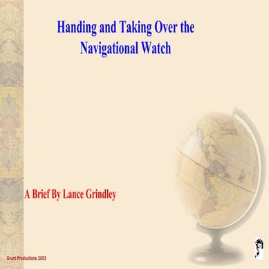 Taking over a  navigational watch lrg 