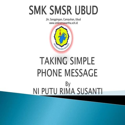TAKING SIMPLE PHONE MESSAGES.ppt