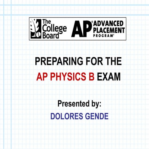 Taking the ap physics b exam