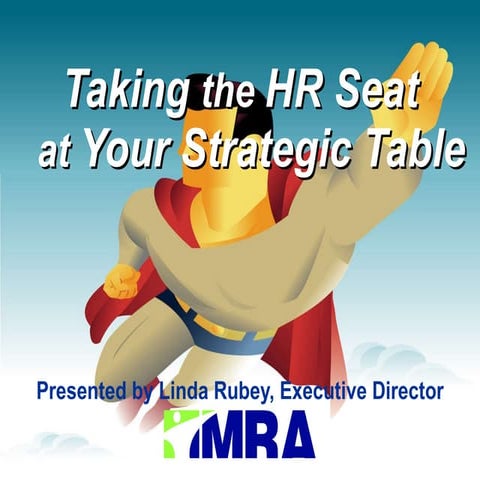 Taking The Hr Seat At Strategic Table