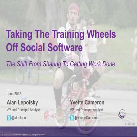 Taking the Training Wheels off of Social Technology: Enterprise 2.0 Conference