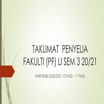 Taklimat pf sem 3 2021