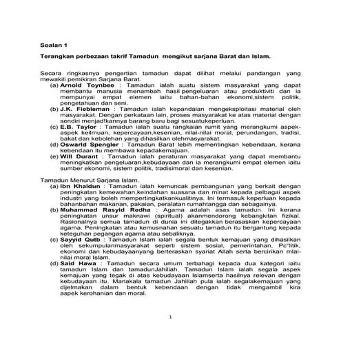 Takrifan tamadun islam