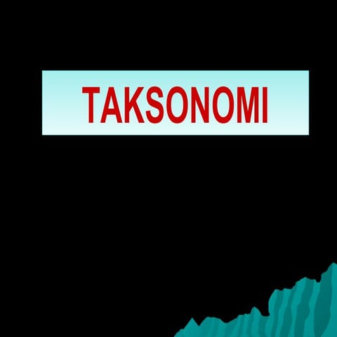 ITP UNS SEMESTER 2 Taksonomi