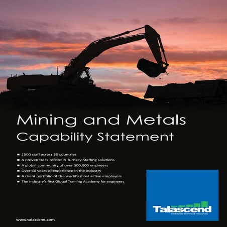 Mining & Minerals Brochure | PDF