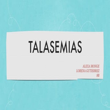 TALASEMIAS