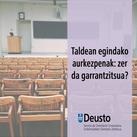 Taldean egindako aurkezpenak: zer da garrantzitsua?