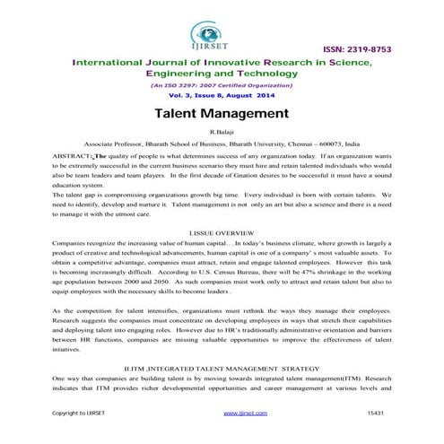 Talent management