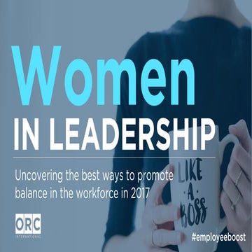 ORC Talent Trends: Women in leadership