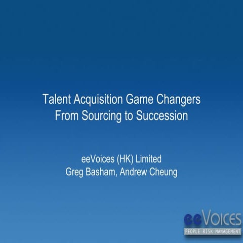 Talent Acquisition Game Changers
