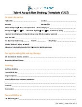 Talent Acquisition Strategy Templat...