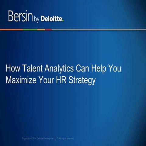 How Talent Analytics Can Help You Maximize Your HR Strategy