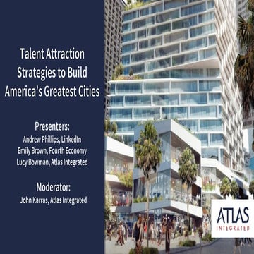 Talent Attraction Strategies to Build America's Greatest Cities