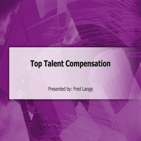 Talent Compensation